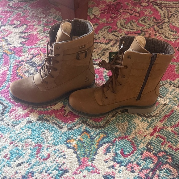 Kamik Tan Winter Combat Boots Lined - Picture 5 of 6